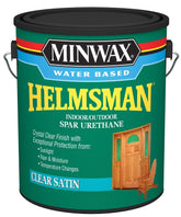 Minwax Helmsman 710520000 Spar Varnish, Crystal Clear, Liquid, 1 gal, Can